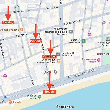 شقة Claudia - -quiet- Near The Sea- Ac- Private Parking نيس
