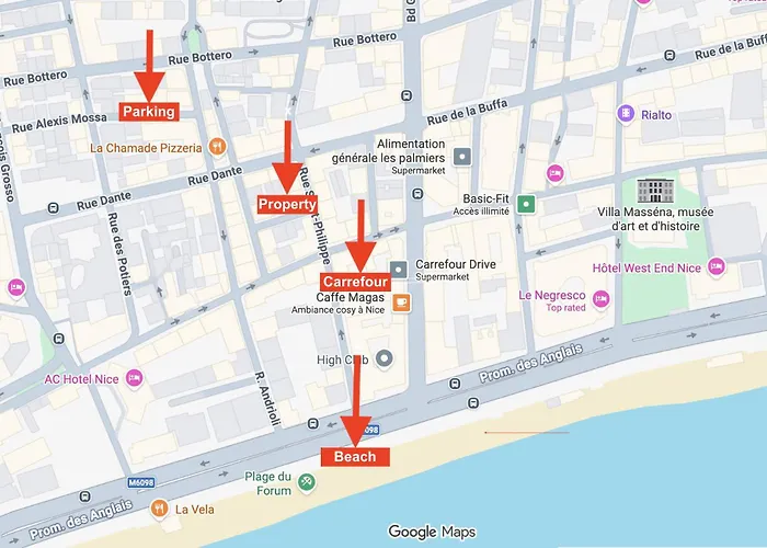 شقة Claudia - -quiet- Near The Sea- Ac- Private Parking نيس